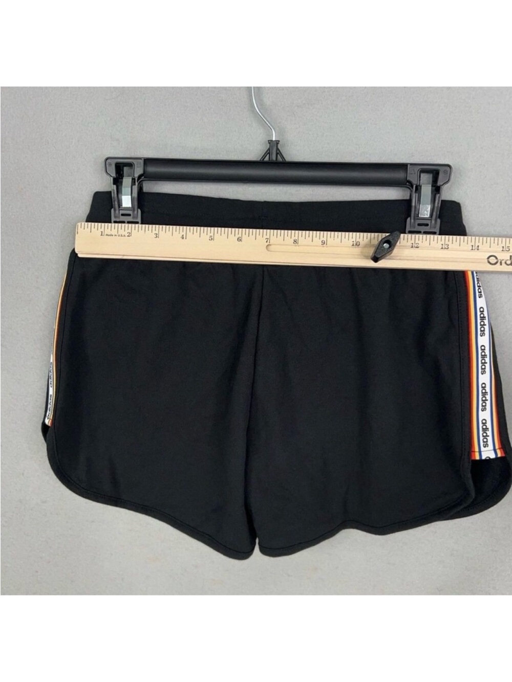 Adidas x FARM RIO Black Butterfly Graphic Side Spellout Shorts Size Small S - Picture 6 of 10